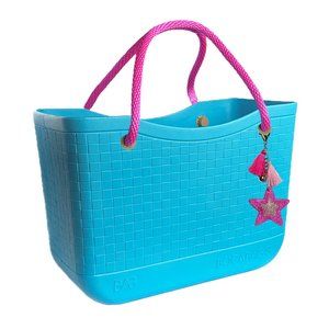 BocaBagg (Aqua) Large EVA Tote Bag-Like Bogg Bag